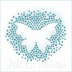 Stanzschablone - Schmetterling in Punkten